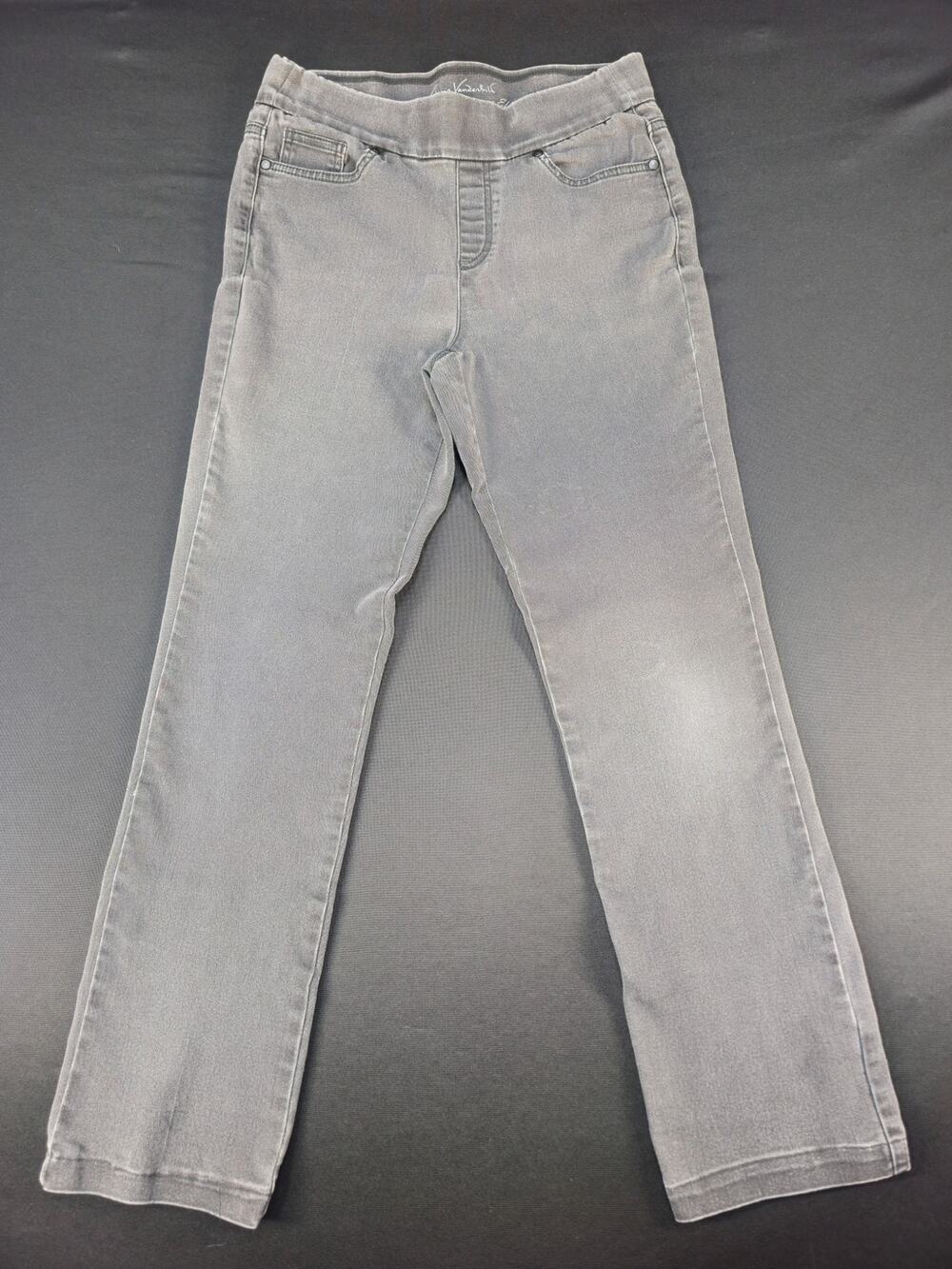 Gloria Vanderbilt Amanda Slimming Effect Jeans Women's Size 6 Black Straight Leg